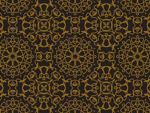 Pattern Gold Stock Illustration