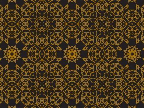 Pattern Gold Illustrazione stock