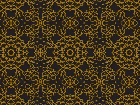 Pattern Gold Stock Illustration