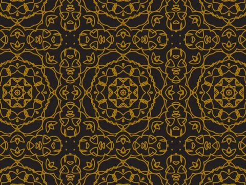 Pattern Gold Stock Illustration