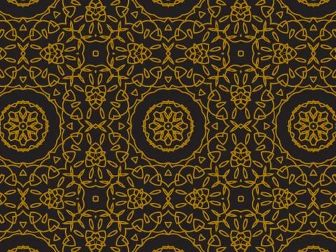 Pattern Gold Stock Illustration