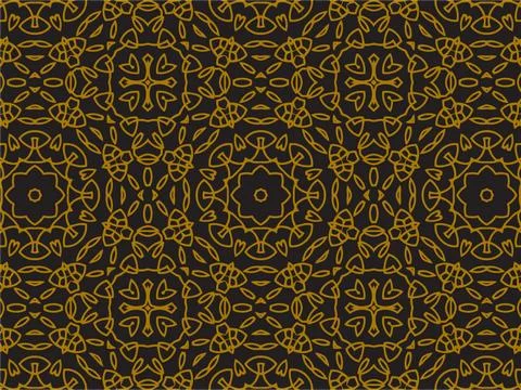 Pattern Gold Stock Illustration