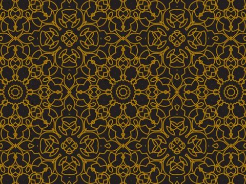 Pattern Gold Stock Illustration