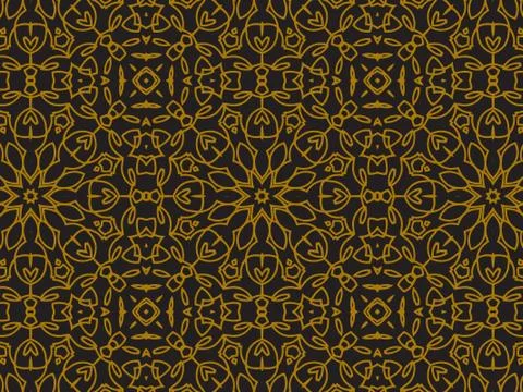 Pattern Gold Stock Illustration