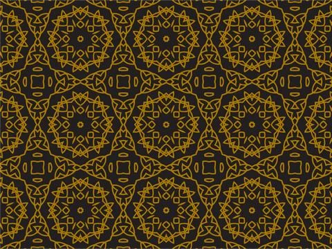 Pattern Gold Illustrazione stock