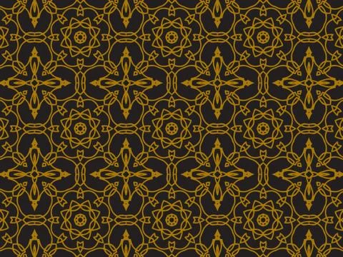 Pattern Gold Stock Illustration