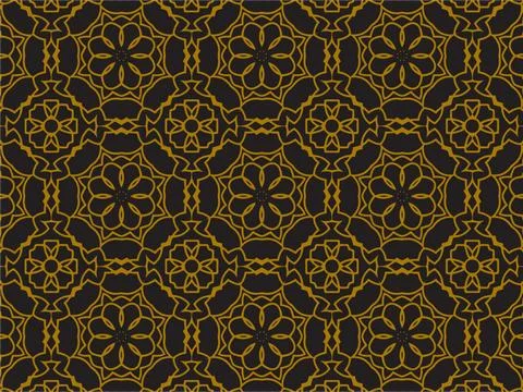 Pattern Gold Stock Illustration