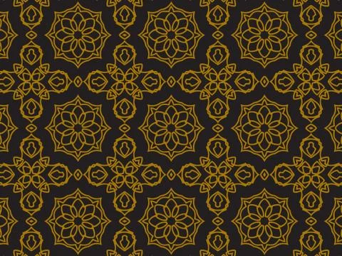 Pattern Gold Stock Illustration