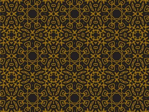 Pattern Gold Stock Illustration