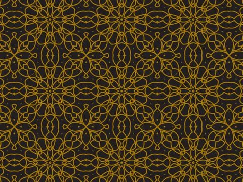 Pattern Gold Illustrazione stock