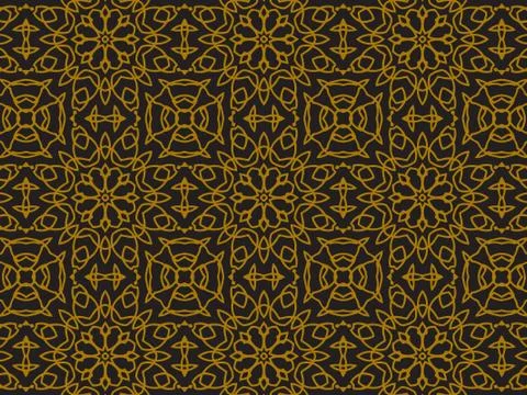 Pattern Gold Stock Illustration