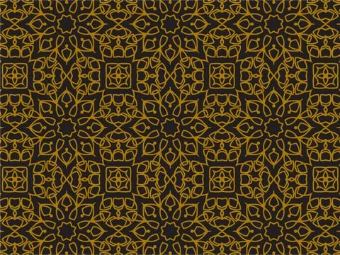 Pattern Gold Stock Illustration