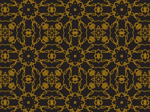 Pattern Gold Illustrazione stock