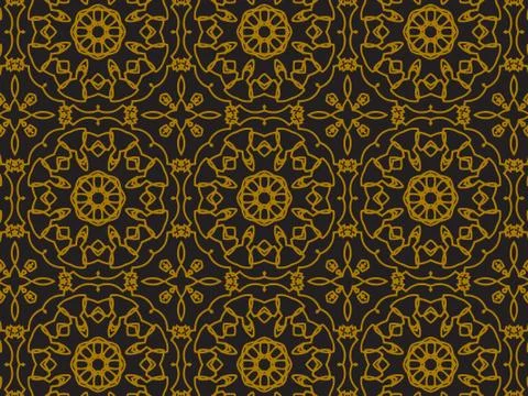Pattern Gold Stock Illustration