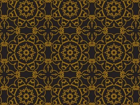 Pattern Gold Illustrazione stock