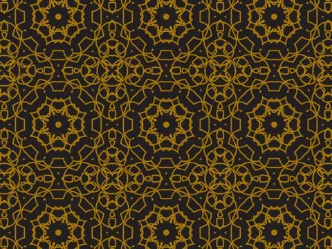 Pattern Gold Stock Illustration