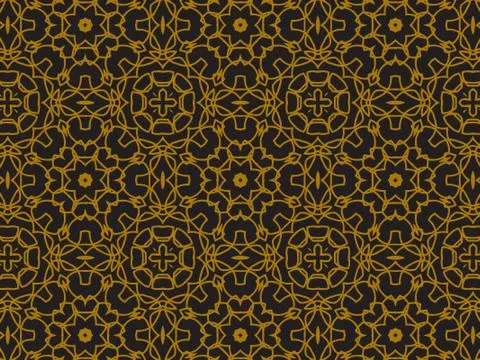 Pattern Gold Stock Illustration