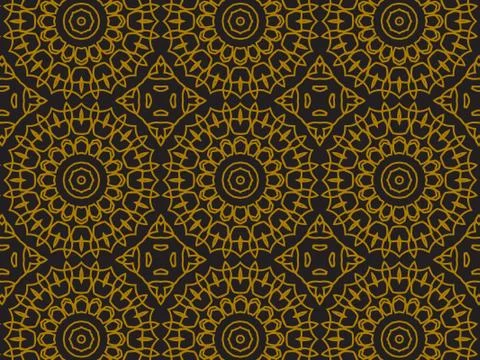 Pattern Gold Illustrazione stock