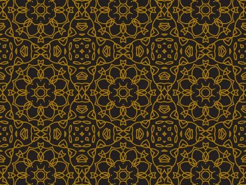 Pattern Gold Stock Illustration