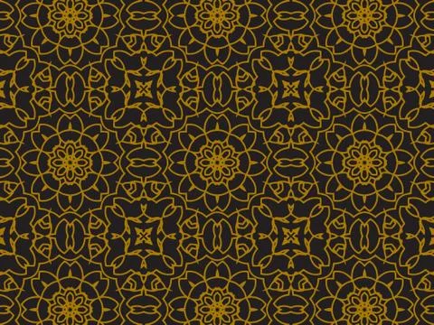 Pattern Gold Stock Illustration