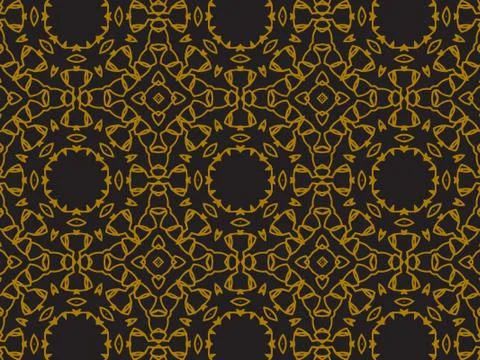 Pattern Gold Stock Illustration