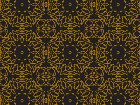 Pattern Gold Stock Illustration