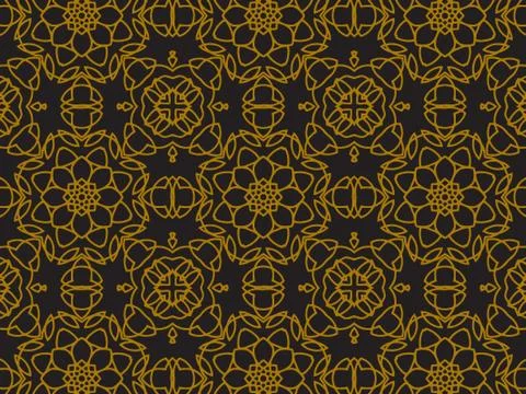 Pattern Gold Stock Illustration