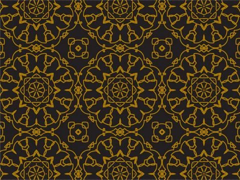 Pattern Gold Illustrazione stock