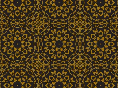 Pattern Gold Stock Illustration