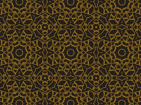 Pattern Gold Stock Illustration