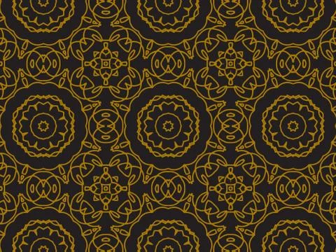 Pattern Gold Stock Illustration