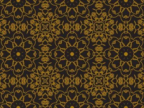 Pattern Gold Stock Illustration