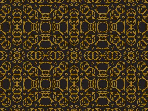 Pattern Gold Stock Illustration