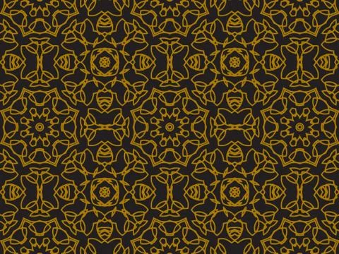 Pattern Gold Stock Illustration