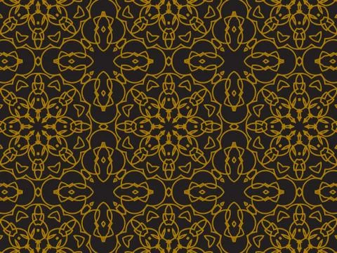 Pattern Gold Stock Illustration