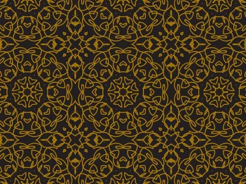 Pattern Gold Stock Illustration