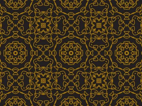 Pattern Gold Stock Illustration