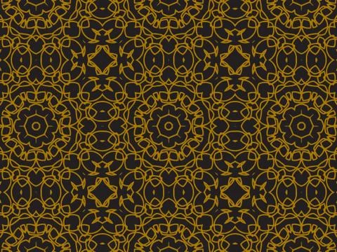 Pattern Gold Stock Illustration