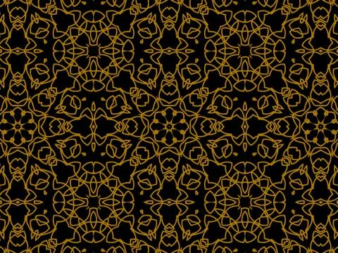 Pattern Gold Illustrazione stock