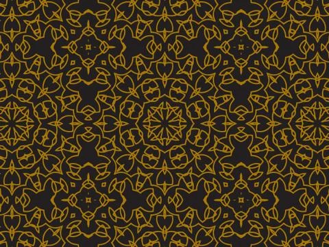 Pattern Gold Stock Illustration