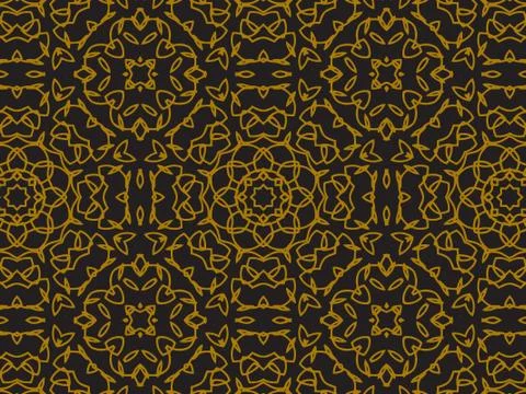 Pattern Gold Stock Illustration