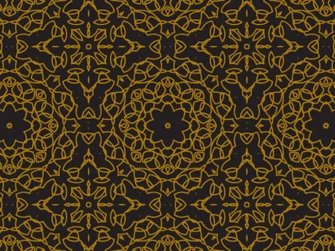 Pattern Gold Stock Illustration