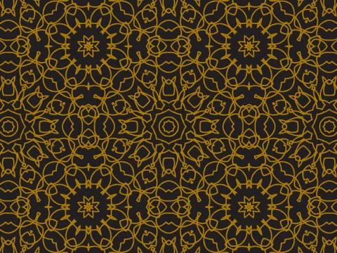 Pattern Gold Illustrazione stock