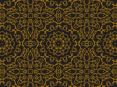 Pattern Gold Stock Illustration