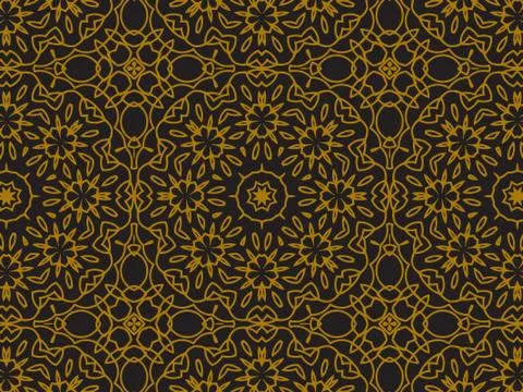 Pattern Gold Stock Illustration