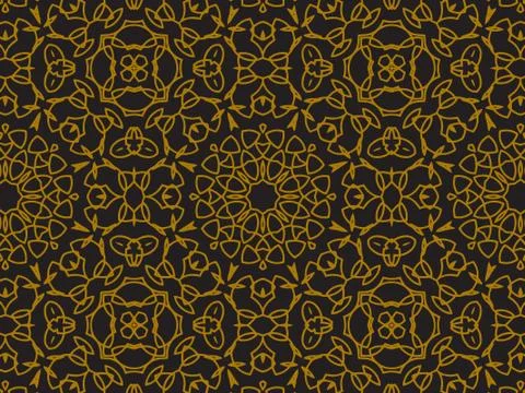 Pattern Gold Stock Illustration
