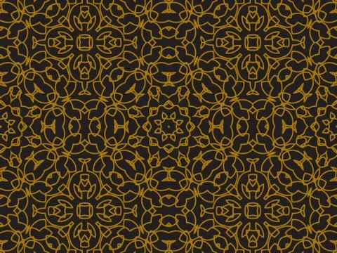 Pattern Gold Stock Illustration