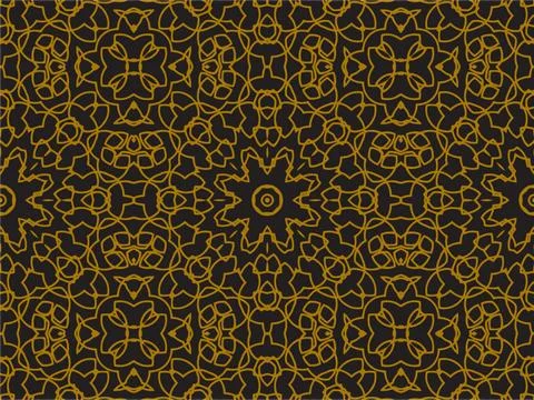 Pattern Gold Stock Illustration
