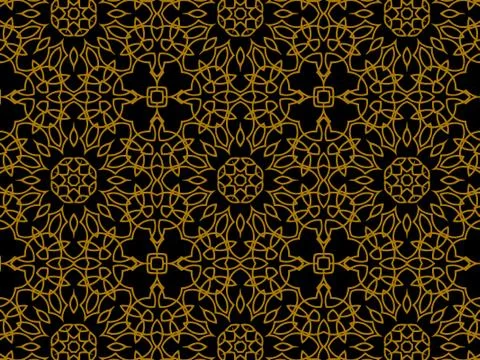Pattern Gold Stock Illustration