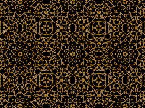 Pattern Gold Illustrazione stock